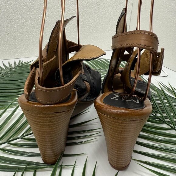 Miz Mooz Women's Kipling Leather Wedge Sandal Size EU 42 / US 10.5 -  11 - Picture 6 of 11